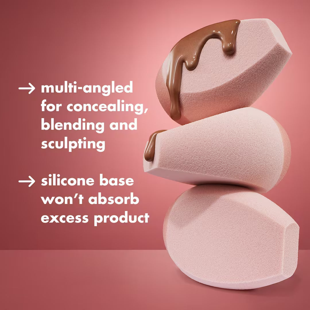 Halo Glow Angled Silicone Face Sponge