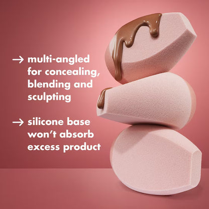 Halo Glow Angled Silicone Face Sponge