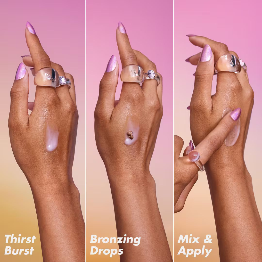 The Hottest Drops Duo: Bronzing Drops & Holy Hydration! Thirst Burst Drops
