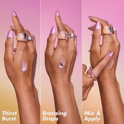 The Hottest Drops Duo: Bronzing Drops & Holy Hydration! Thirst Burst Drops