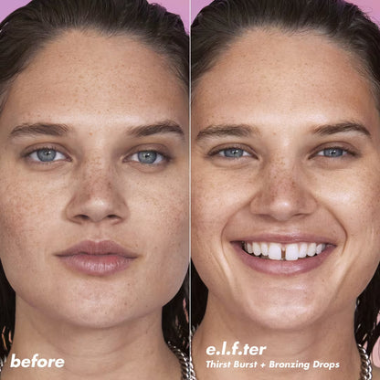 The Hottest Drops Duo: Bronzing Drops & Holy Hydration! Thirst Burst Drops